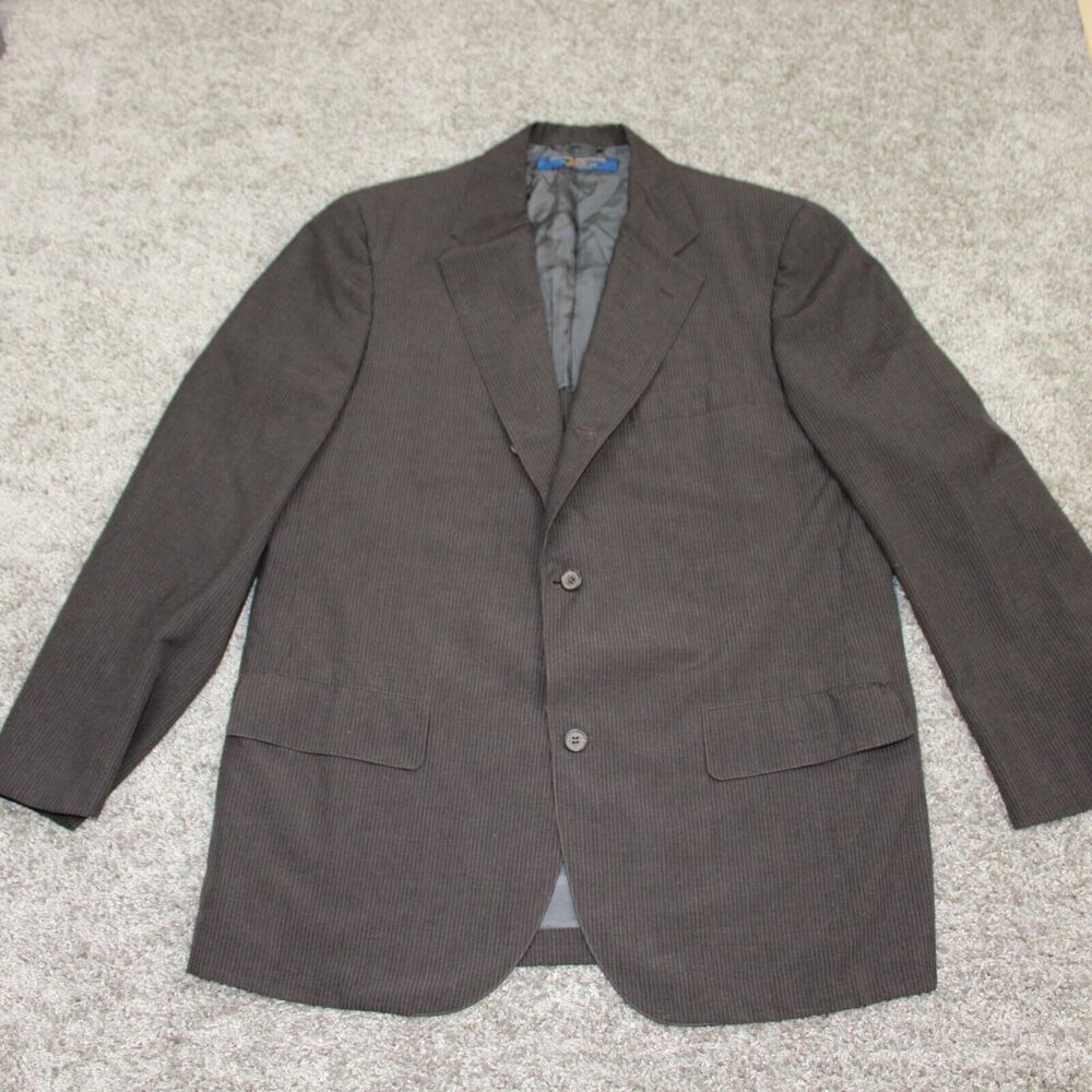 Brooks Brothers Wool Pinstripe Blazer Mens 40R Gray